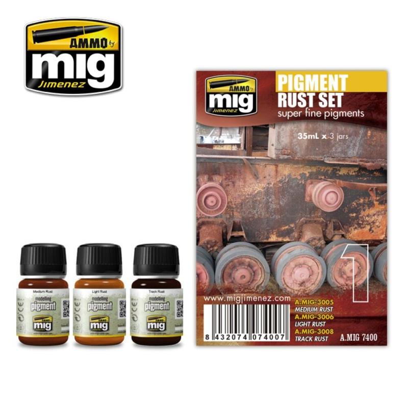 7400 günstig Kaufen-Pigment Rust Set. Pigment Rust Set <![CDATA[AMMO by MIG Jimenez / A.MIG-7400]]>. 