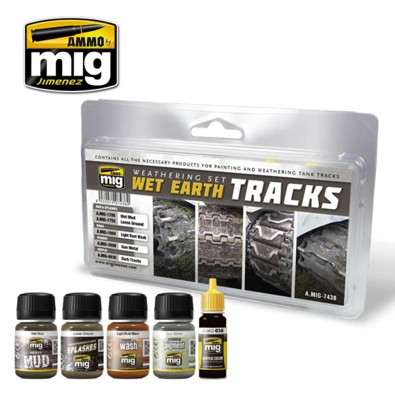 The Weather günstig Kaufen-Wet Earth Tracks Weathering Set. Wet Earth Tracks Weathering Set <![CDATA[AMMO by MIG Jimenez / A.MIG-7438]]>. 