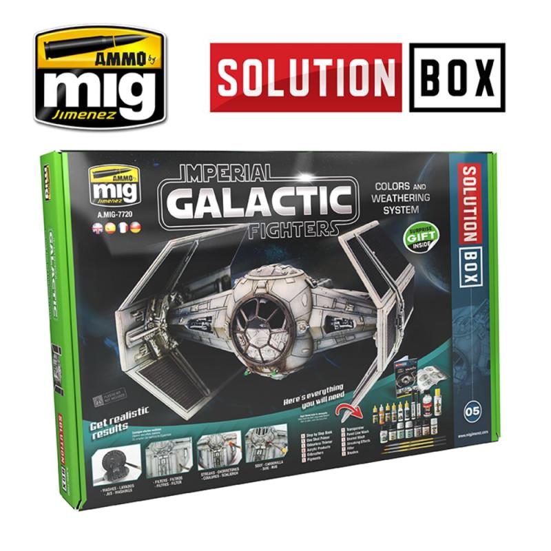 Solution X günstig Kaufen-SOLUTION BOX 05 - Imperial Galactic Fighters. SOLUTION BOX 05 - Imperial Galactic Fighters <![CDATA[AMMO by MIG Jimenez / A.MIG-7720]]>. 