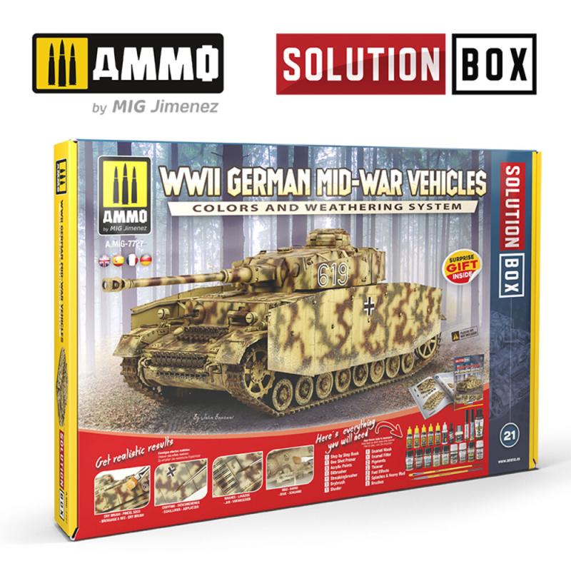 Solution X günstig Kaufen-SOLUTION BOX 19 â“ WWII German Mid-War Vehicles. SOLUTION BOX 19 â“ WWII German Mid-War Vehicles <![CDATA[AMMO by MIG Jimenez / A.MIG-7727]]>. 