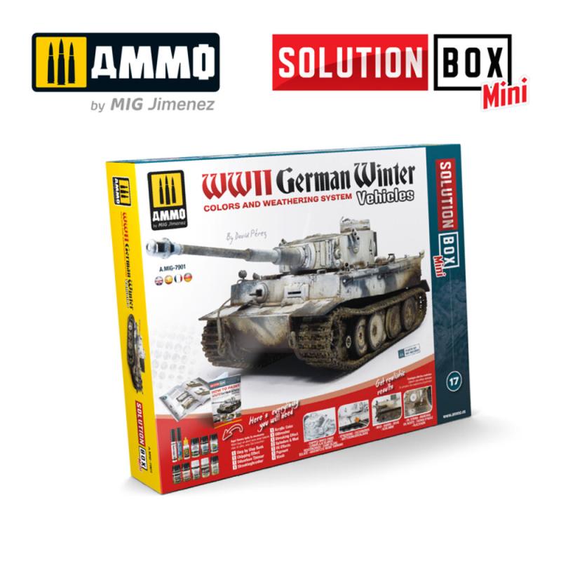 Solution X günstig Kaufen-SOLUTION BOX MINI 17 - WWII German Winter Vehicles. SOLUTION BOX MINI 17 - WWII German Winter Vehicles <![CDATA[AMMO by MIG Jimenez / A.MIG-7901]]>. 