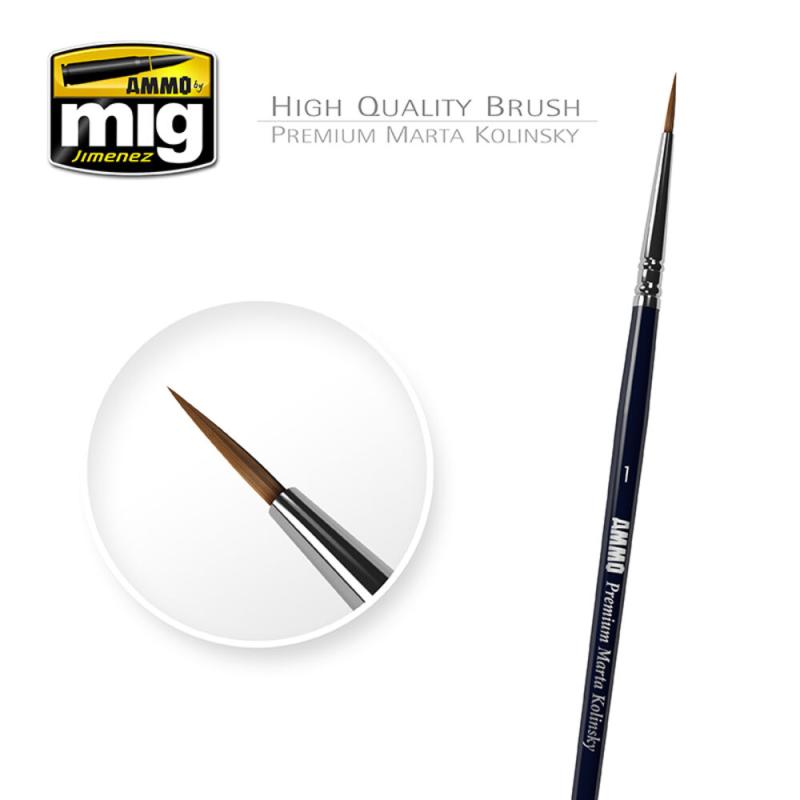 Premium günstig Kaufen-1 Premium Marta Kolinsky Round Brush. 1 Premium Marta Kolinsky Round Brush <![CDATA[AMMO by MIG Jimenez / A.MIG-8602]]>. 