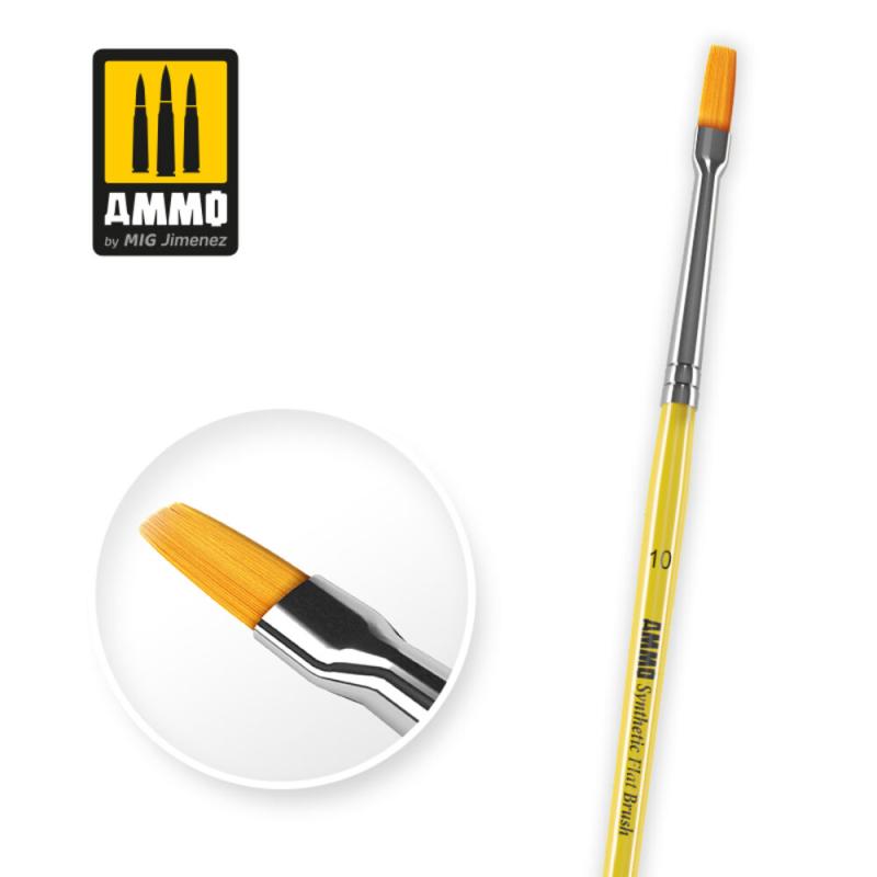 8432074086222 - 10 Synthetic Flat Brush 8432074086222 - 10 Synthetic Flat Brush