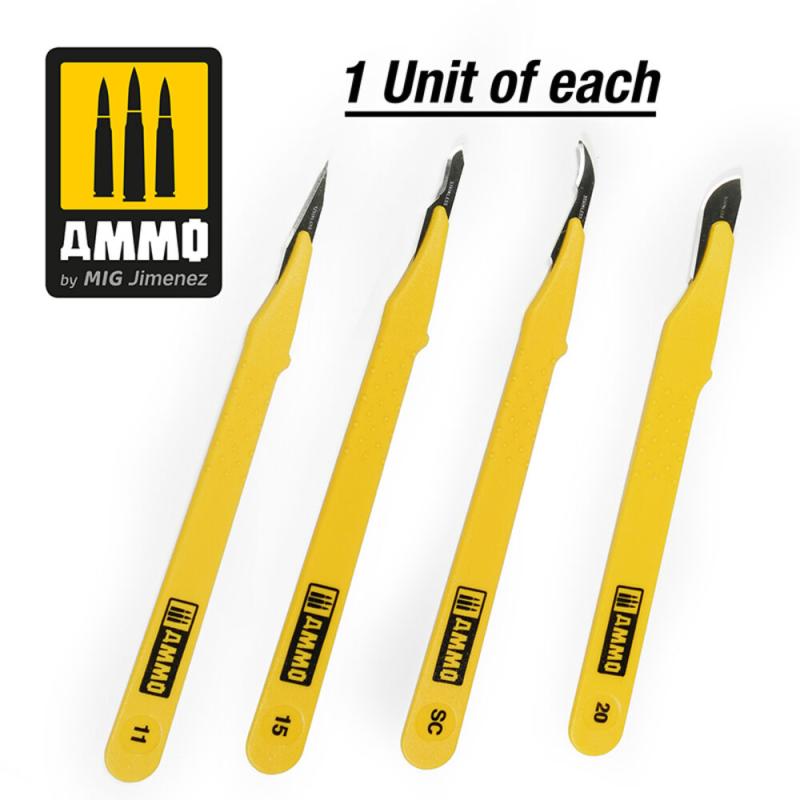 Micro/Standard günstig Kaufen-Standard Blade Set - 4 pcs. (1 Standard Straight + 1 Curved + 1 Ripper + 1 Curved Large). Standard Blade Set - 4 pcs. (1 Standard Straight + 1 Curved + 1 Ripper + 1 Curved Large) <![CDATA[AMMO by MIG Jimenez / A.MIG-8696]]>. 