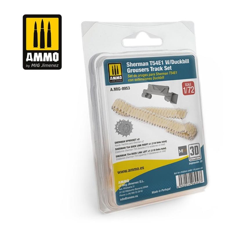 8432074089537 - Sherman T54E1 with Duckbill Grousers - Tracks Set 8432074089537 - Sherman T54E1 with Duckbill Grousers - Tracks Set