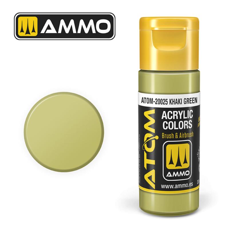 200 g günstig Kaufen-ATOM COLOR Khaki Green. ATOM COLOR Khaki Green <![CDATA[AMMO by MIG Jimenez / ATOM-20025]]>. 