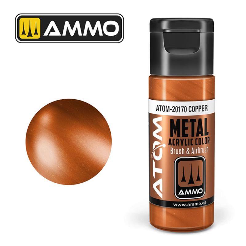 Metall im günstig Kaufen-ATOM METALLIC Copper. ATOM METALLIC Copper <![CDATA[AMMO by MIG Jimenez / ATOM-20170]]>. 