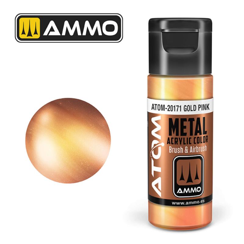 Metall im günstig Kaufen-ATOM METALLIC Gold Pink. ATOM METALLIC Gold Pink <![CDATA[AMMO by MIG Jimenez / ATOM-20171]]>. 