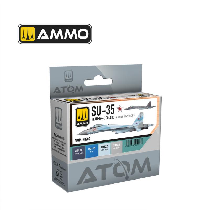 8432074209027 - ATOM - SU-35 FLANKER-E Colors Set 8432074209027 - ATOM - SU-35 FLANKER-E Colors Set