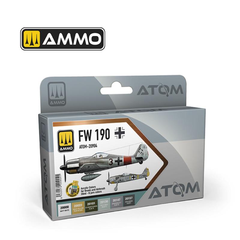8432074209041 - ATOM - Focke Wulf 190 Colors Set 8432074209041 - ATOM - Focke Wulf 190 Colors Set