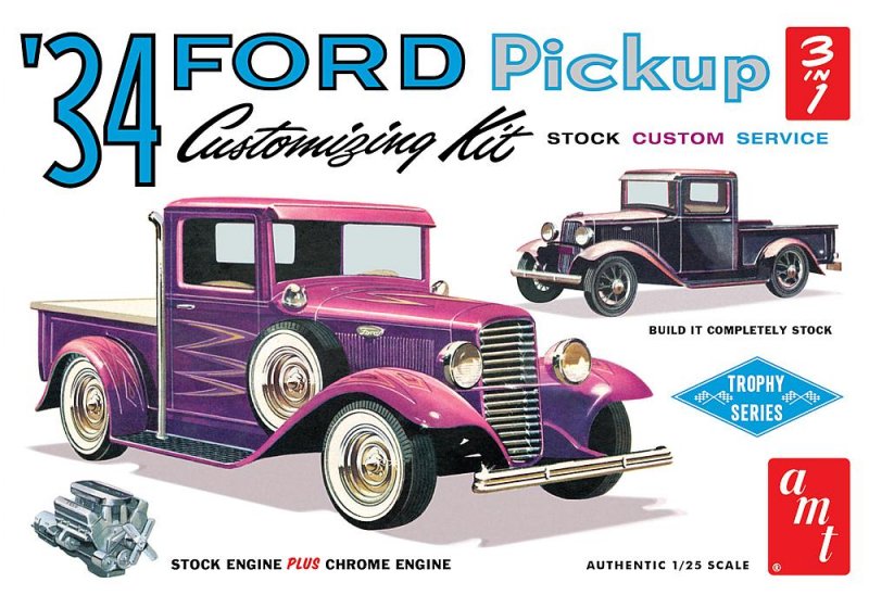 1934 Ford günstig Kaufen-1934er Ford Pickup. 1934er Ford Pickup <![CDATA[AMT/MPC / 1120 / 1:25]]>. 