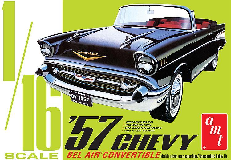 Chevy günstig Kaufen-1957er Chevy Bel Air Convertible. 1957er Chevy Bel Air Convertible <![CDATA[AMT/MPC / 1159/06 / 1:16]]>. 
