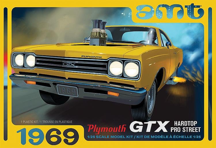 GTX Hardtop günstig Kaufen-1969er Plymouth GTX Hardtop Pro Street 2T. 1969er Plymouth GTX Hardtop Pro Street 2T <![CDATA[AMT/MPC / 1180 / 1:25]]>. 