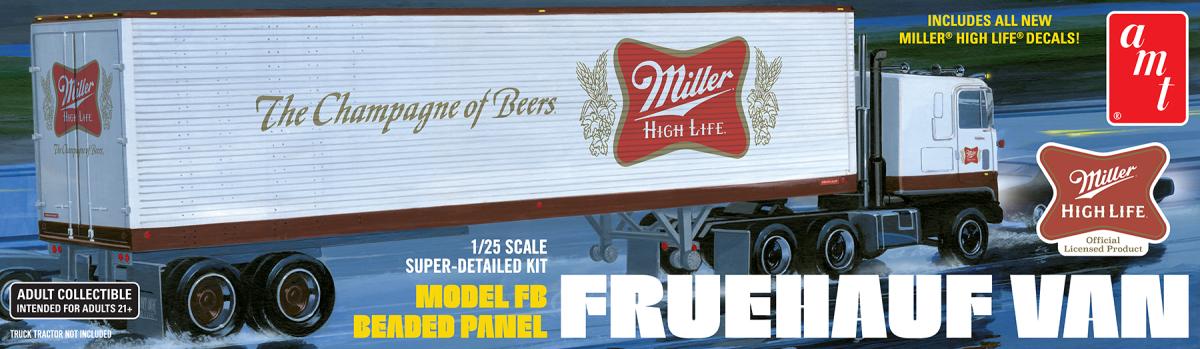 Beer günstig Kaufen-Fruehauf 40' Semi Trailer (Miller Beer). Fruehauf 40' Semi Trailer (Miller Beer) <![CDATA[AMT/MPC / 1234/06 / 1:25]]>. 