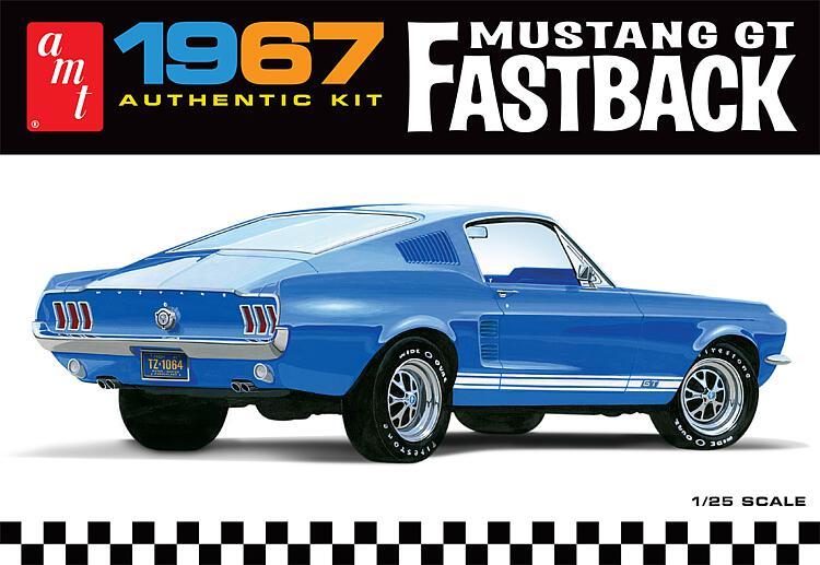 Ford Mustang günstig Kaufen-1967er Ford Mustang GT Fastback. 1967er Ford Mustang GT Fastback <![CDATA[AMT/MPC / 1241 / 1:25]]>. 