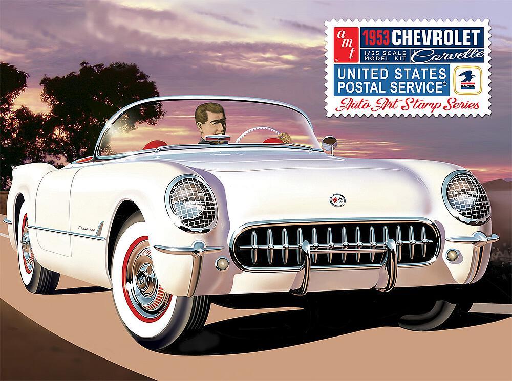 Serie 25 günstig Kaufen-1953 Chevy Corvette, USPS Stamp Series. 1953 Chevy Corvette, USPS Stamp Series <![CDATA[AMT/MPC / 1244/12 / 1:25]]>. 