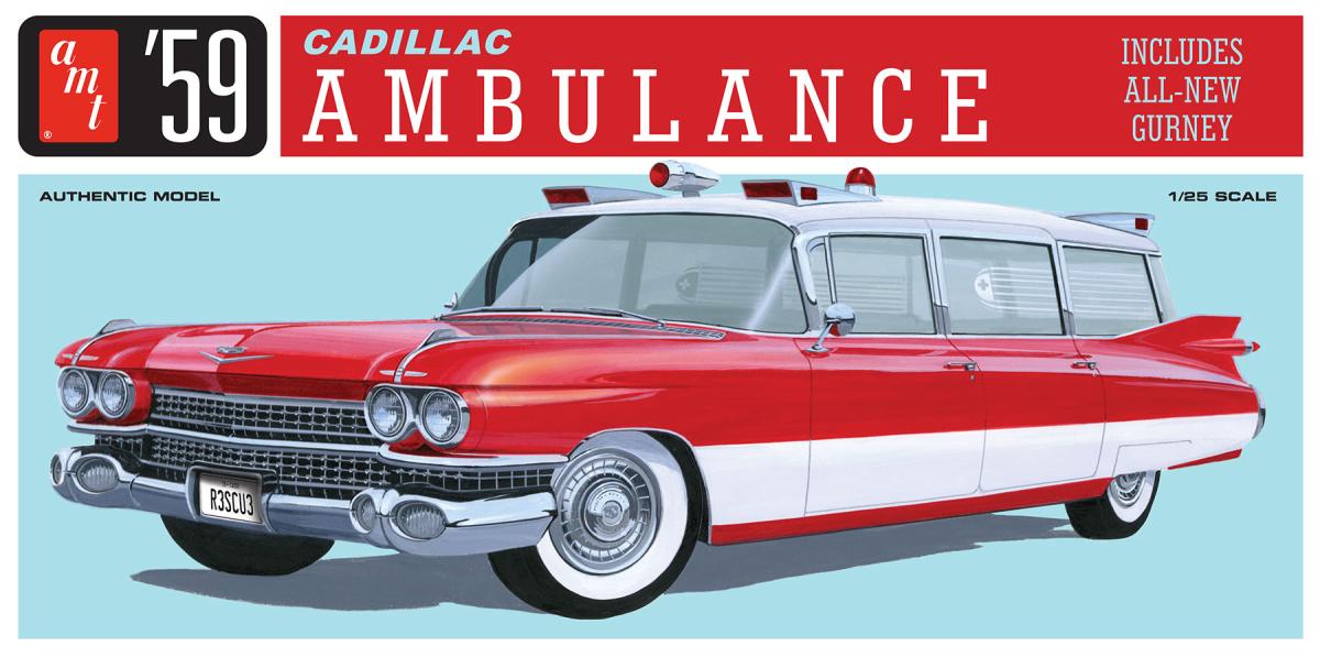 12 PC günstig Kaufen-1959er Cadillac Ambulance w/Gurney. 1959er Cadillac Ambulance w/Gurney <![CDATA[AMT/MPC / 1395/12 / 1:25]]>. 