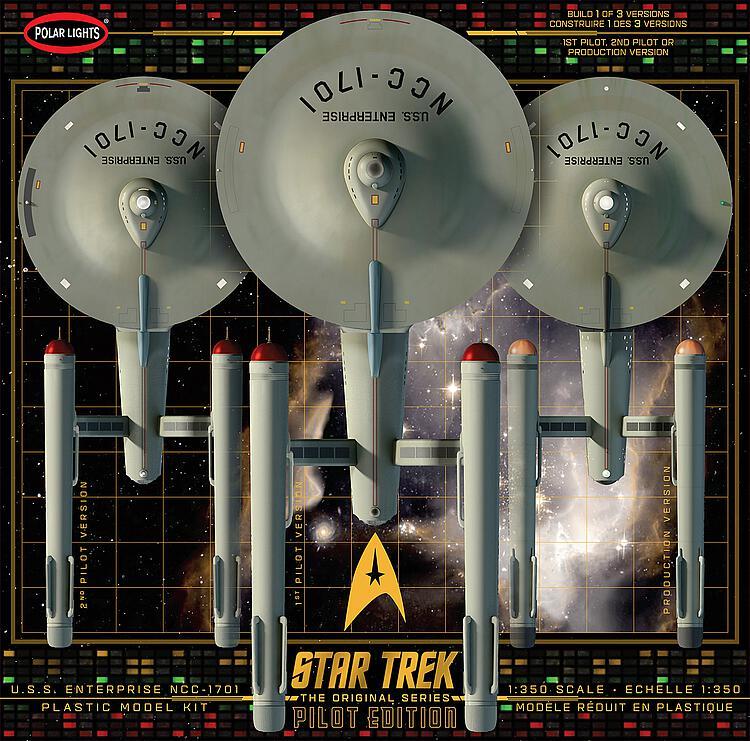 mit CD günstig Kaufen-Star Trek TOS USS Enterprise mit Piloten. Star Trek TOS USS Enterprise mit Piloten <![CDATA[AMT/MPC / 993M/04 / 1:350]]>. 