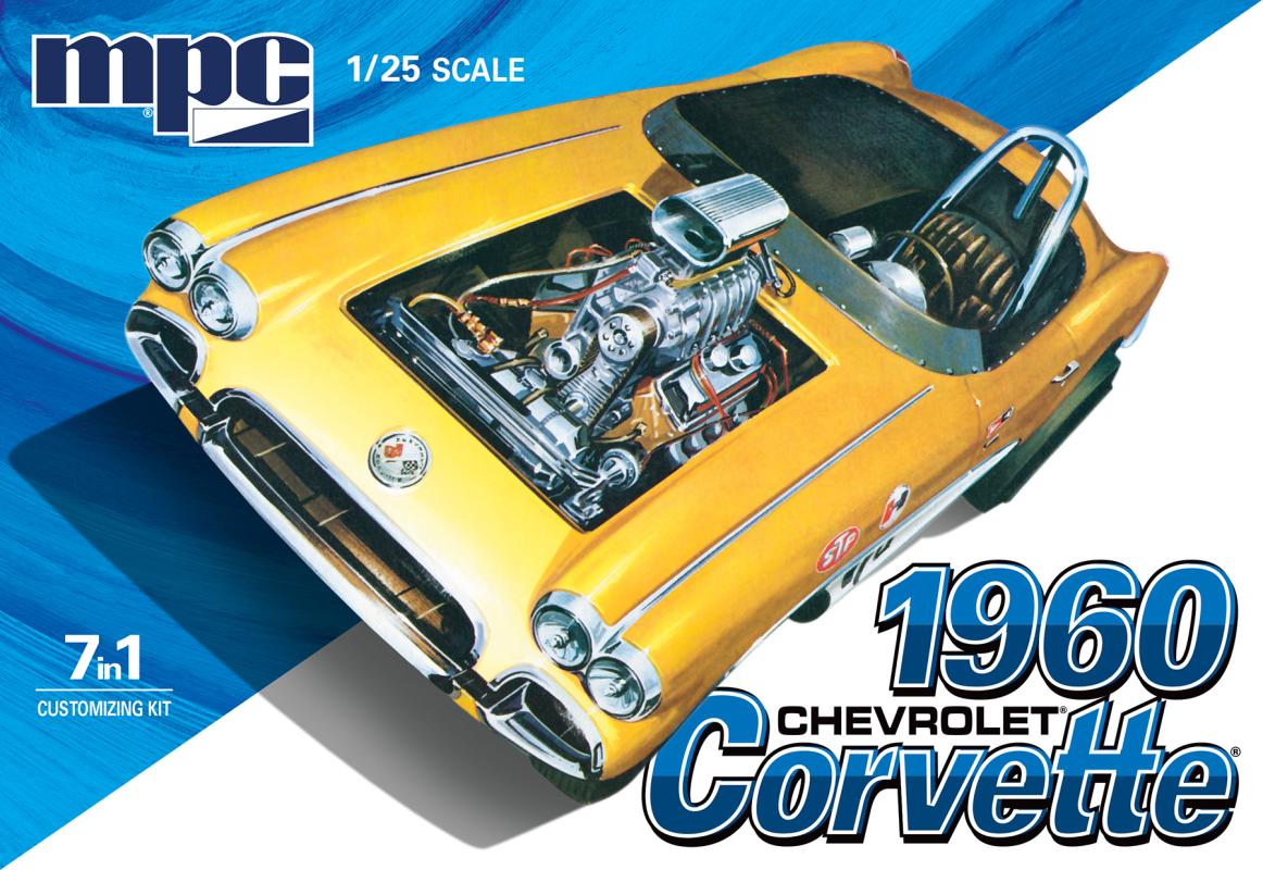 Corvette günstig Kaufen-1960er Chevy Corvette 7 in 1. 1960er Chevy Corvette 7 in 1 <![CDATA[AMT/MPC / 1002/12 / 1:25]]>. 
