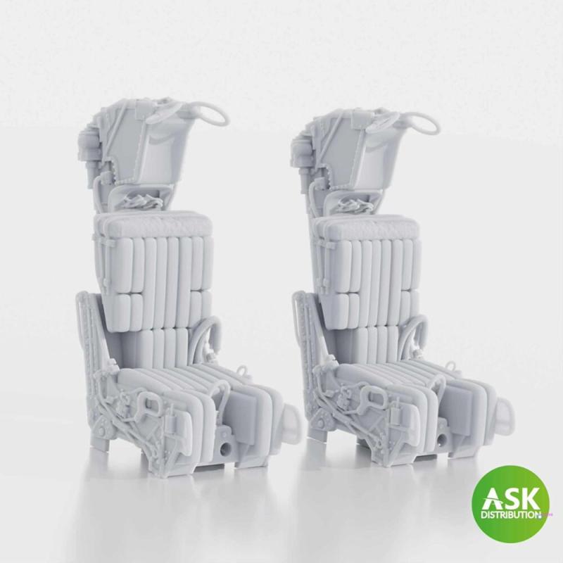 8599260077980 - GRU-7A Ejection Seats for F-14A B Early - excluding seat belts (2pcs) [Trumpeter]