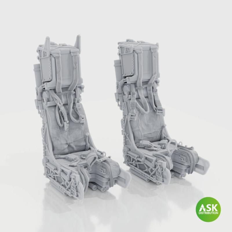 SJU-17 - Ejection Seats for F-14D - with seat belts (2pcs) [Trumpeter]