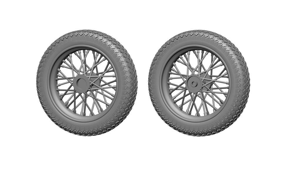 8599260009554 - HD-WLA motorbicycle - Wheels and Cylinders detail set [Miniart]