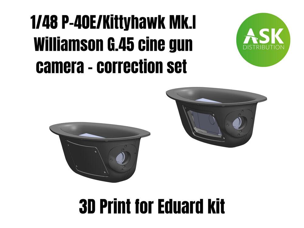 8599260022423 - P-40E Kittyhawk MkI  Williamson G45 cine gun camera - correction set [Eduard]