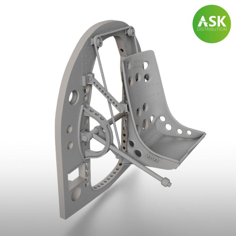 8599260023925 - A6M Bulkhead with Seat in BOTTOM position - ASK 3D Print [Tamiya]