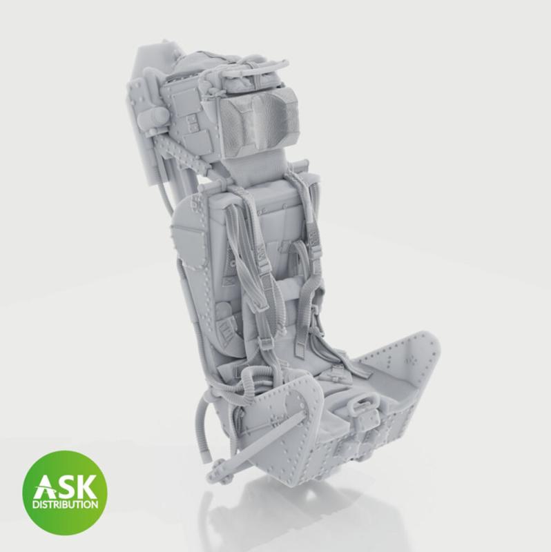 M.B. Mk.2E - Ejection seat with seat belts [Airfix]