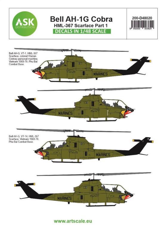 8592000003829 - Bell AH-1G Cobra part 7 - HML367 Scarface 8592000003829 - Bell AH-1G Cobra part 7 - HML367 Scarface