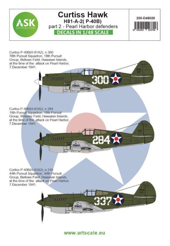 8592000003706 - Curtiss Hawk 81-A-2 (P-40B) part 2 - Pearl Harbor defenders 8592000003706 - Curtiss Hawk 81-A-2 (P-40B) part 2 - Pearl Harbor defenders