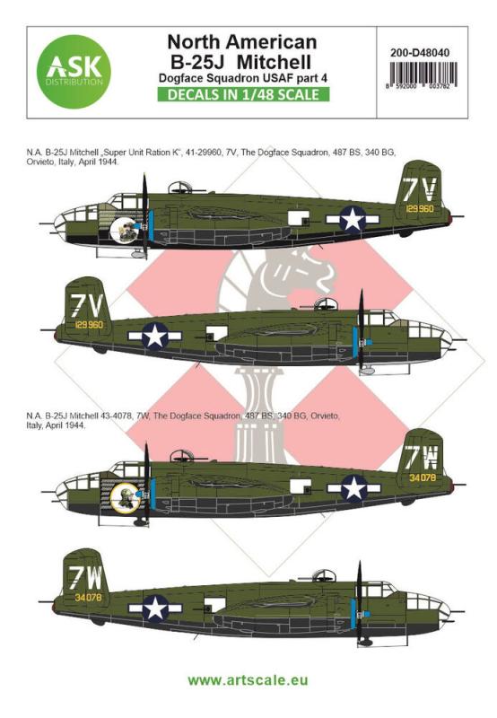 8592000003782 - B-25J Mitchell part 4 - US Dogface Sq Super Unit Ration K Mediterranean a 8592000003782 - B-25J Mitchell part 4 - US Dogface Sq Super Unit Ration K Mediterranean a