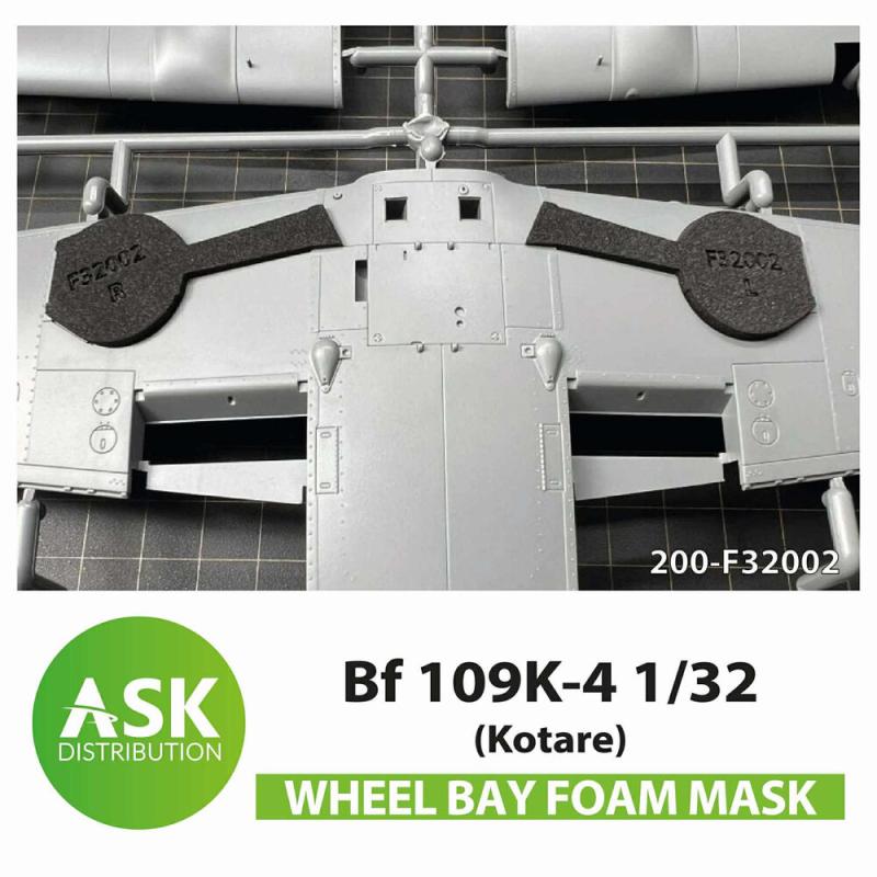 8599260078536 - Bf 109K-4 Wheel bays - FOAM flexibel express fit mask [Kotare]