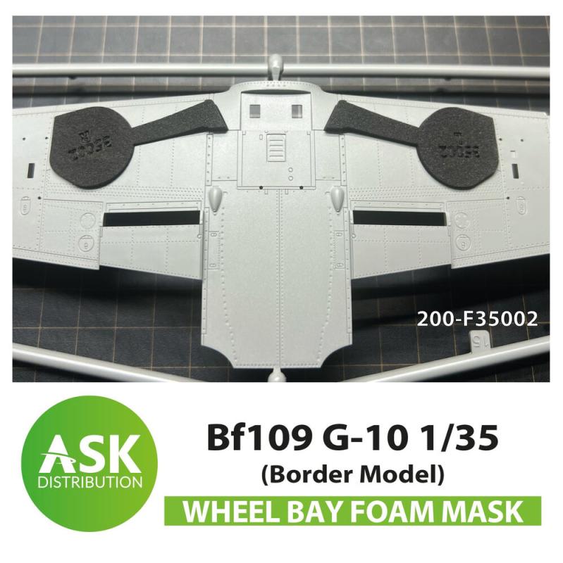 8599260078567 - Bf 109G-10 Wheel bays - FOAM flexibel express fit mask [Border Model]