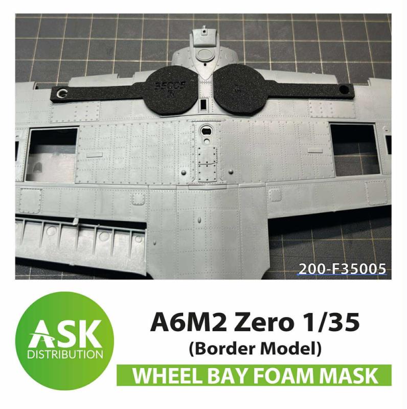 8599260078642 - A6M2 Zero Wheel bays - FOAM flexibel express fit mask [Border Model]