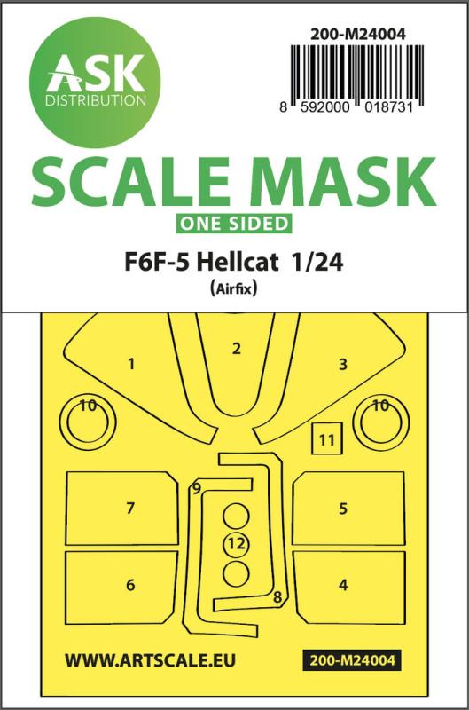 8592000018731 - F6F-5 Hellcat - One-sided express masks [Airfix]