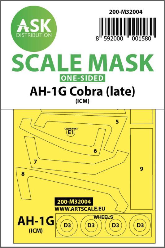 8592000001580 - AH-1G Cobra (late) - One-sided [ICM   Special Hobby]