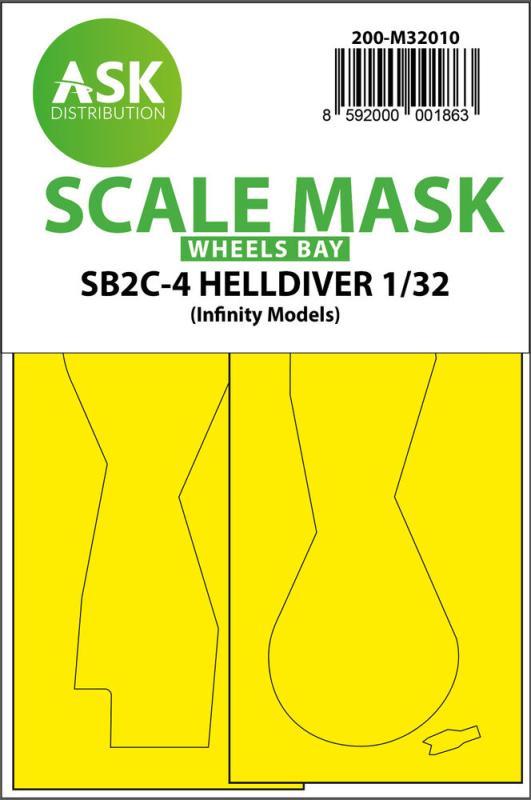 8592000001863 - SB2C-4 Helldiver - Wheel bays express mask for Infinity 8592000001863 - SB2C-4 Helldiver - Wheel bays express mask for Infinity