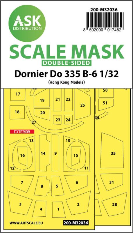 8592000017482 - Dornier Do 335B-6 - Double-sided mask [HK Models]