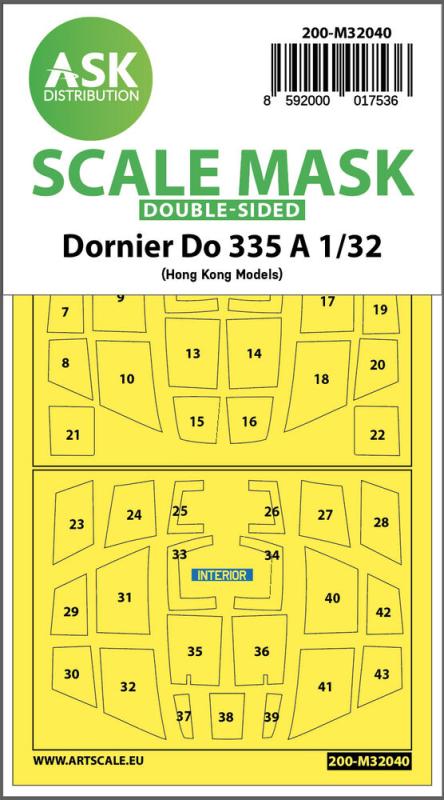 8592000017536 - Dornier Do 335A - Double-sided mask [HK Models]