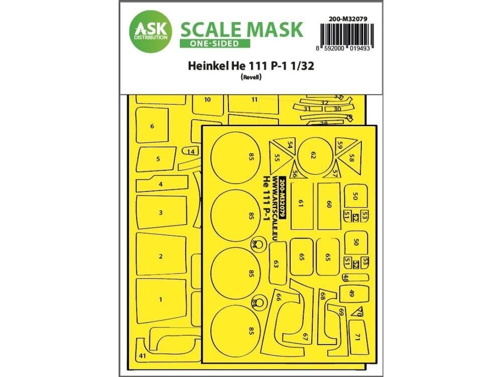 8592000019493 - Heinkel He 111P-1 - One-sided express fit mask [Revell]