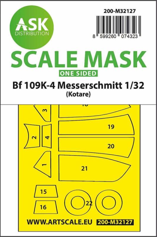 8599260074323 - Bf 109K-4 - One-sided express fit mask [Kotare]