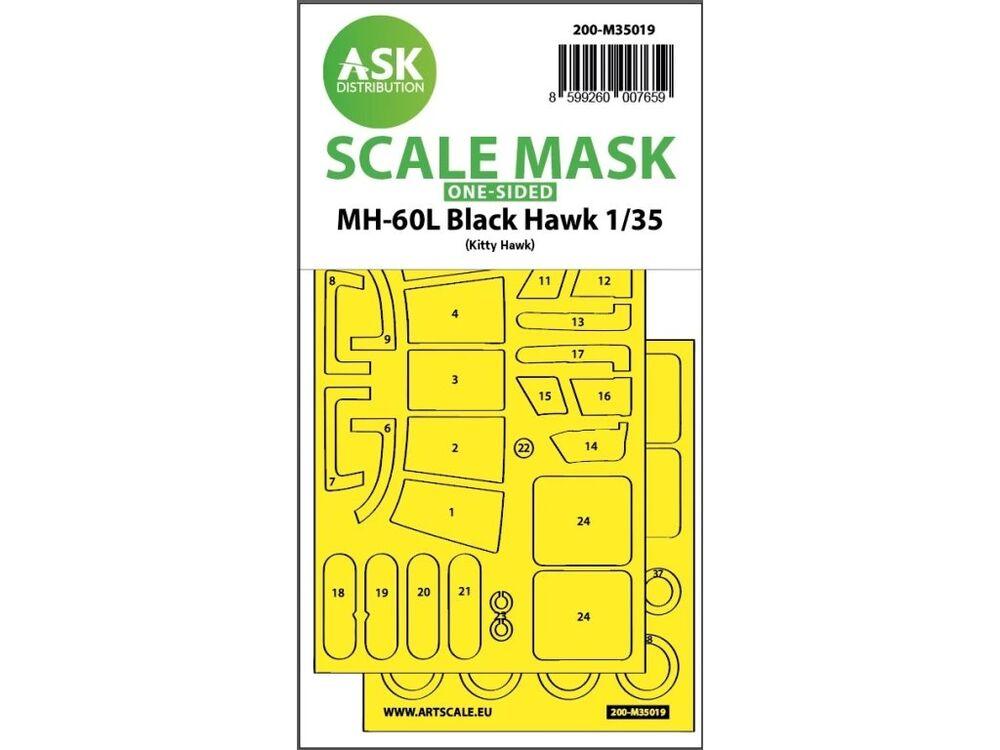 8599260007659 - MH-60L Black Hawk - One-sided express fit painting mask [Kitty Hawk]