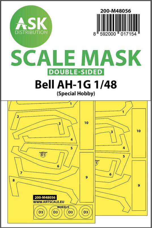 8592000017154 - Bell AH-1G - Double-sided express mask [Special Hobby]