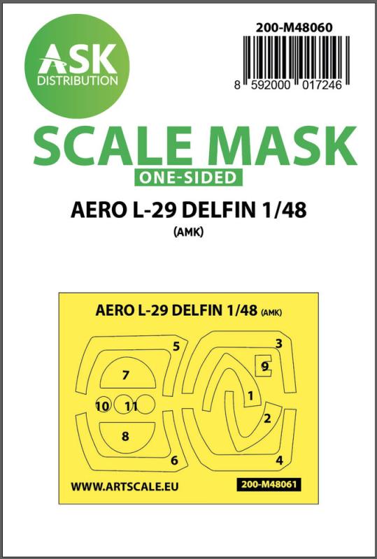 8592000017246 - AERO L-29 DELFIN - One-sided express mask [AMK]