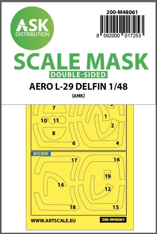 8592000017253 - AERO L-29 DELFIN - Double-sided express mask [AMK]