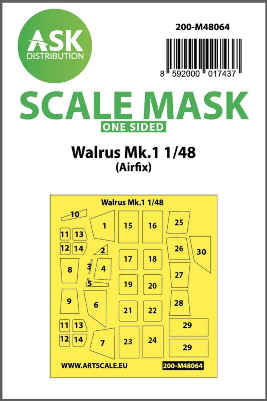8592000017437 - Walrus Mk1 - One-sided mask [Airfix]