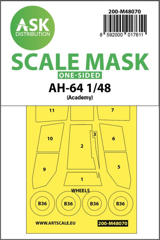 8592000017611 - AH-64 - One-sided mask [Academy]