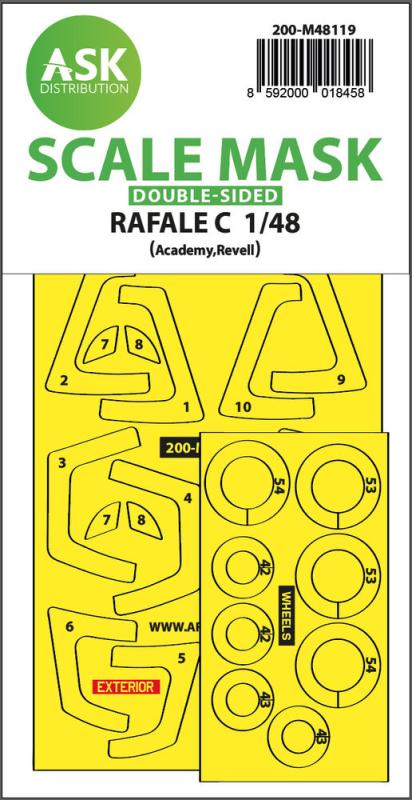 8592000018458 - Rafale C - Double-sided express mask self-adhesive and pre-cutted [Academy]