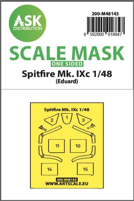 8592000018847 - Spitfire MkIXc - One-sided express fit mask [Eduard]